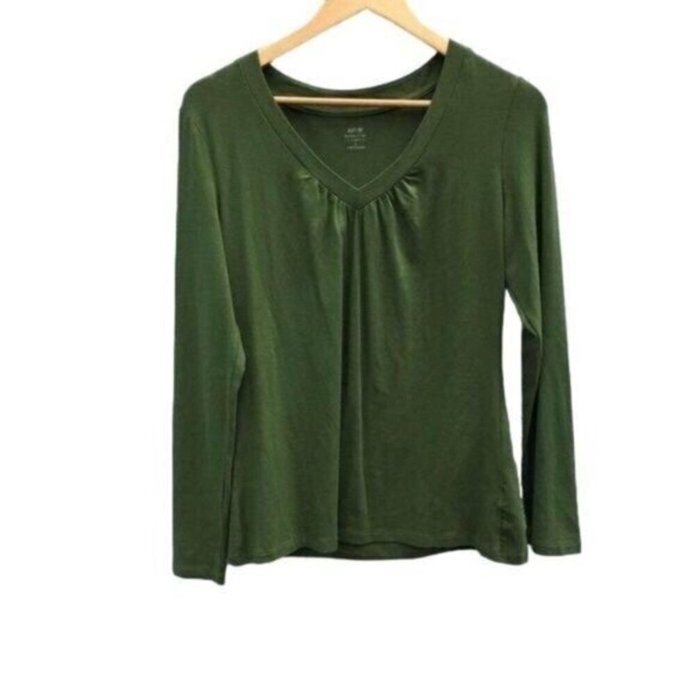 Apt 9 Women’s Long Sleeve Green Shirt New